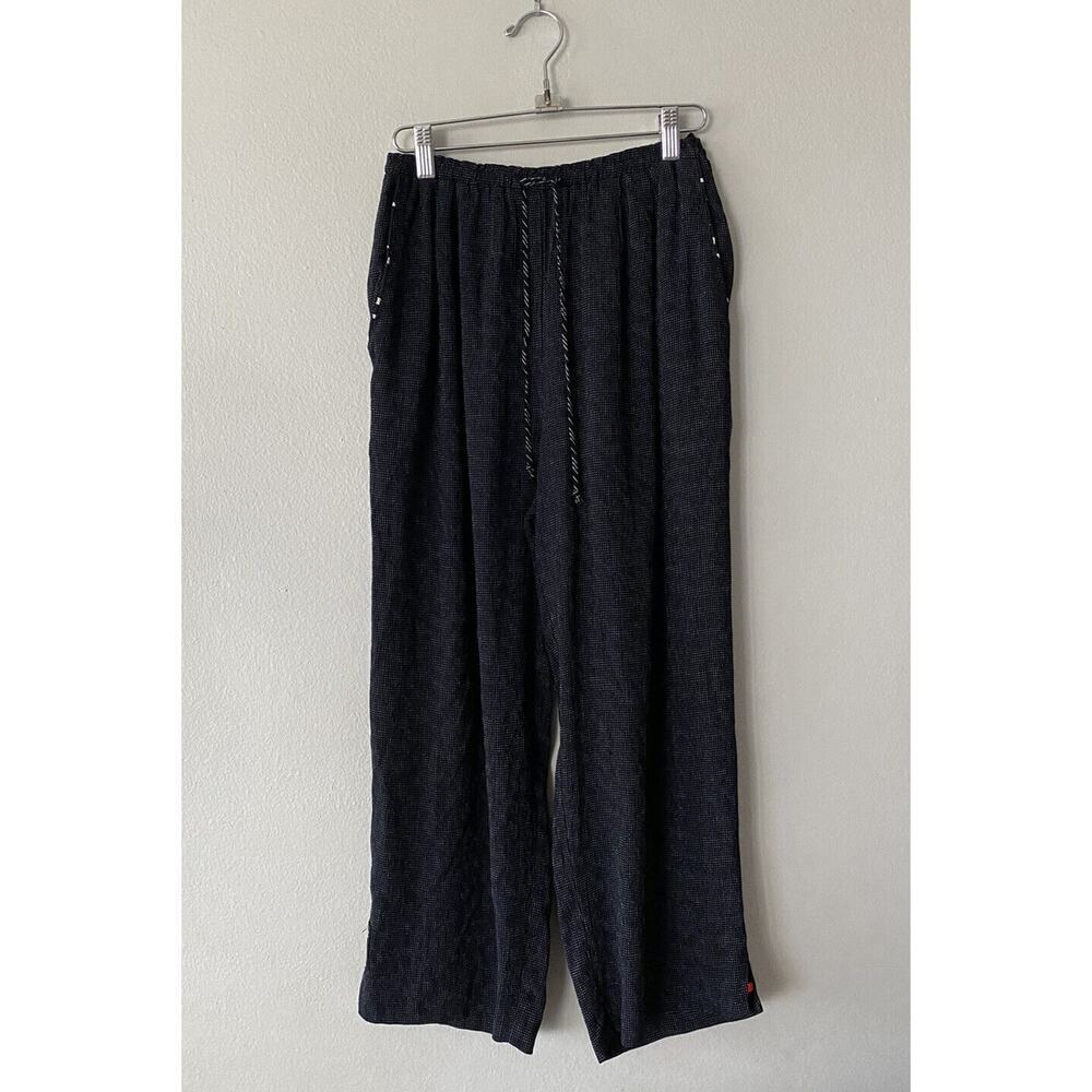 KD Spring Size Small‎ Polka Dot Print Cat Crop Pants Rayon Blend Pull On Retro